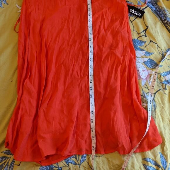 Lulu's xs flawless and grommet orange  mini swing dress nwt - Picture 6 of 6